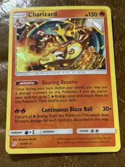 Pokemon TCG Sun & Moon Team Up Charizard 14/181 - - Image 3