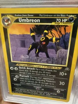 Pokemon 2001 Umbreon Neo Discovery 32/75 PSA 7 - Image 3