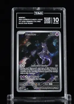 TAG 10 (979 Rank 3 GM) Mewtwo #052 Black Star Promo - 2023 Pokemon TCG UPC 151 - Image 1