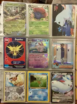 Vintage Pokemon Card Collection - No Binder Lot 5 Pages - Holo - Modern LP/NM - Image 1