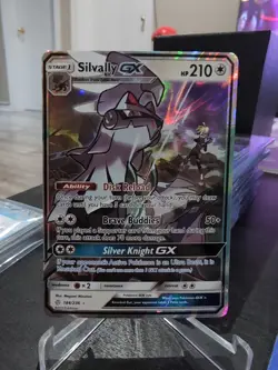 Silvally GX ULTRA RARE 184/236 Pokemon Sun and Moon Cosmic Eclipse Set Holo NM - Image 1