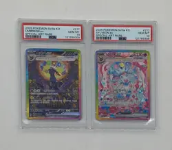 Lot of (2) PSA 10 Sequential 2025 Pokemon SV8A Korean Umbreon Sylveon ex SAR - Image 1