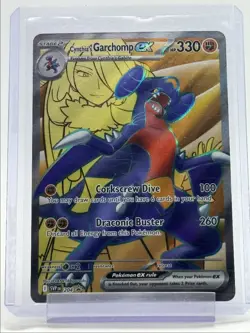 CYNTHIA'S GARCHOMP EX 2025 POKEMON S&V BLACK STAR PROMO #204 Q3789 - Image 1