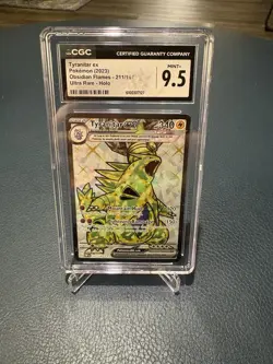 Tyranitar ex - 211/197 CGC 9.5 Obsidian Flames Full Art Pokemon - MINT+ - Image 1