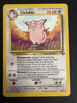 Clefable 17/64 - Jungle Non Holo - Pokemon TCG - Vintage WOTC - Image 1