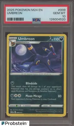 2025 Pokemon M24 EN #009 Umbreon PSA 10 GEM MINT - Image 1