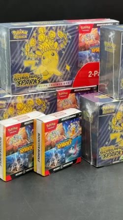 Lot of 4 Pokemon Surging Sparks 2-Pack ETB & Booster Bundle & 2x Booster Bundle - Image 2