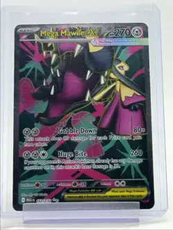 MEGA MAWILE EX 2025 POKEMON MEGA EVOLUTION ULTRA RARE 162/132 Q3789 - Image 1