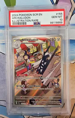 PSA 10 Gem Mint Archaludon Illustration Rare 155/142 Stellar Crown Pokemon TCG - Image 1