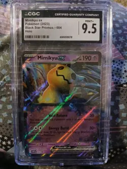 Mimikyu EX Pokemon (2023) Black Star Promos #004 Holo CGC MINT 9.5 - Image 1