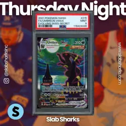 2021 POKEMON EVOLVING SKIES #215/203 UMBREON VMAX FULL ART SECRET RARE PSA 9 - Image 1