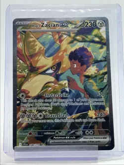HOP'S ZACIAN EX 2025 POKEMON SPECIAL ILLUSTRATION RARE 186/159 Q3789 - Image 1