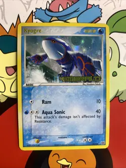 Kyogre 6/106 Ex Emerald Reverse Holo Stamp Pokemon LP - Image 1