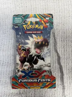 Pokemon TCG: XY Furious Fists Sleeved Booster Pack New Factory Sealed 820650108990 - Image 1