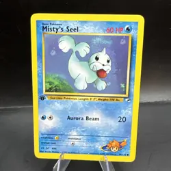 Pokemon TCG Gym Heroes #88/132 Misty's Seel 1st Edition LP - Image 1