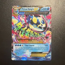 Pokemon TCG Primal Kyogre EX Full Art Holo Ultra Rare XY Primal Clash 55/160 LP - Image 1