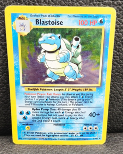 1999 Pokemon Blastoise Holo Base Set Unlimited - 2/130 -HP - Image 1