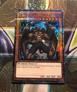 *** DESTINY HERO - MALICIOUS *** QUARTER CENTURY SECRET RARE RA03-EN001 YUGIOH! - Image 1