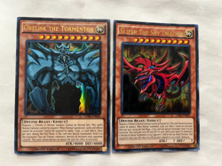 SLIFER THE SKY DRAGON OBELISK THE TORMENTOR ULTRA RARE SET! YUGIOH YUGI KAIBA! - Image 1