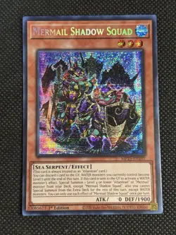 YuGiOh! - Mermail Shadow Squad MP25-EN101 Prismatic Secret Rare 1st Edition NM - Image 1