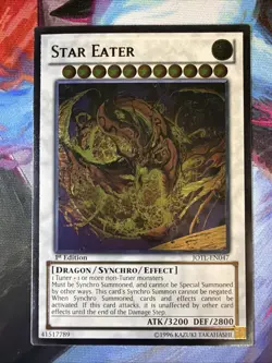 Star Eater JOTL-EN047 Ultimate Rare 1st Edition Yugioh NM - Image 1