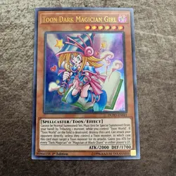 Toon Dark Magician Girl - DUPO-EN041 - Ultra Rare 1st Yugioh LP - Image 1