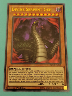 Yu-Gi-Oh Divine Serpent Geh Ultra Rare 1st Edition DUPO-EN047 Nm - Image 1
