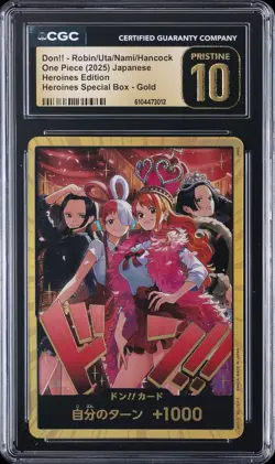 2025 ONE PIECE JPN HEROINES EDITION DON!! ROBIN/UTA/NAMI/HANCOCK CGC 10 PRISTINE - Image 1
