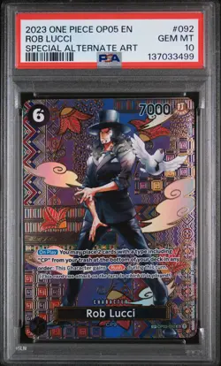 2023 ONE PIECE AWAKENING OF THE NEW ERA SPECIAL ALT ART #092 ROB LUCCI PSA 10 - Image 1