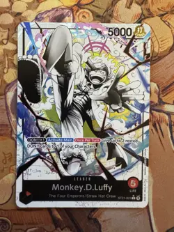 One Piece TCG Monkey D Luffy Leader ST21-001 Starter Deck EX Gear 5 - Image 1