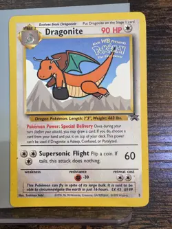Dragonite #5 & Pikachu #4 Black Star Promo WB the First Movie Stamped Cards: MP - Image 4
