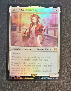 Aerith Gainsborough MTG FINAL FANTASY Foil Card (Magic Gathering Rare FF7 #4 ) - Image 2