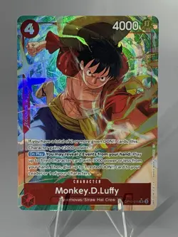 Monkey D Luffy OP12-015 Alternate Art One Piece Card Eng Legacy of the Master - Image 1