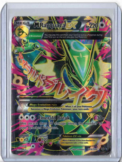 Pokemon TCG Mega M Rayquaza EX Roaring Skies Full Art Card 105/108 - Image 1