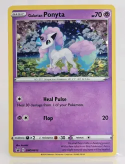 Galarian Ponyta SWSH013 Black Star Promo Cosmos Holo NM Pokemon Card English - Image 1
