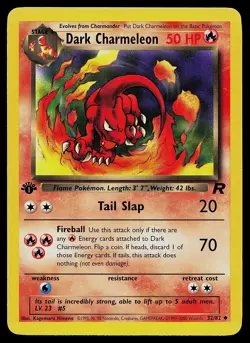 Pokemon Card - Dark Charmeleon Team Rocket 32/82 Uncommon 1st Edition - Image 1