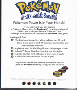 1999 Pokemon STARTER GIFT BOX Cards SEALED UNOPENED Set Deck Jungle Pack ++ - Image 1