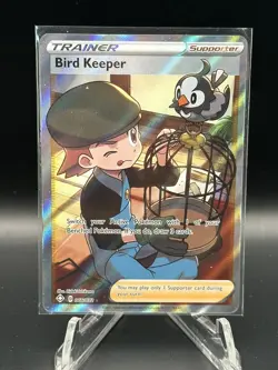 Pokemon TCG Bird Keeper Shining Fates 066/072 Holo Ultra Rare Trainer Cards Nm - Image 1
