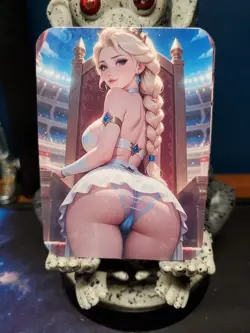 2 1/1 Only 1 Made And 1 Elsa Insert Frozen Southern Customs Waifu Card - Image 3