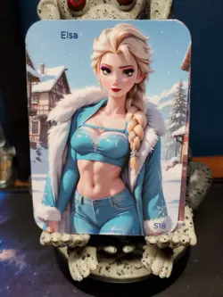 2 1/1 Only 1 Made And 1 Elsa Insert Frozen Southern Customs Waifu Card - Image 4