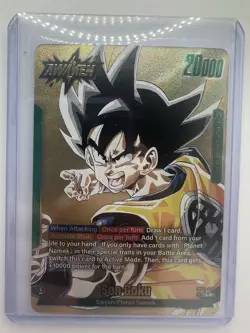 Son Goku SB02-033 Gold Leader Manga Booster 02 Dragon Ball Card English - Image 1
