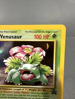 Venusaur 12 Black Star Promo Vintage Holo Pokemon Card - Image 3