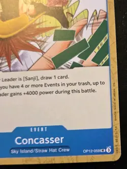 Concasser OP12-059 Uncommon Legacy Of The Master One Piece Card Game - Image 5