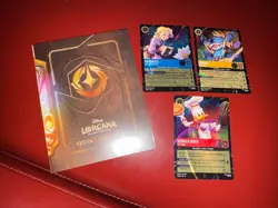 Disney Lorcana Magical Places Stitch Rapunzel Donald Duck EPCOT Promo Cards Set - Image 1