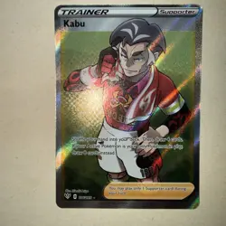 Kabu 186/189 Darkness Ablaze Full Art Ultra Rare Holo Pokemon Card NM - Image 1