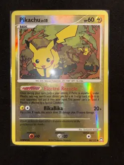 Pikachu 94/123 Diamond Pearl 2007 Mysterious Treasures Reverse Holo Pokemon Card - Image 2
