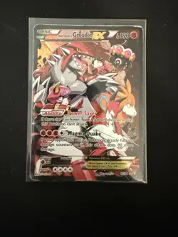Pokemon TCG Team Magma's Groudon EX Holo Rare Card 15/34 HP/DMG - Image 1