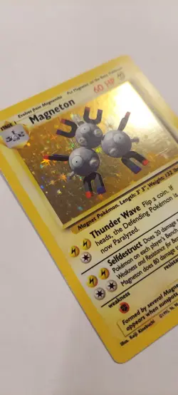 Pokemon TCG Magneton Base Set 1999 Holo Unlimited Rare Card 9/102 HP - Image 5