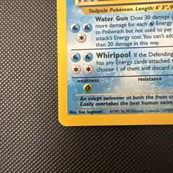 Poliwrath 15/130 Holo Rare Pokemon Base Set 2 Card WOTC, Near Mint Condition - Image 4