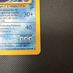 Poliwrath 15/130 Holo Rare Pokemon Base Set 2 Card WOTC, Near Mint Condition - Image 5
